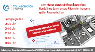 Neu im Collaboration Center: Geführte Rundgänge